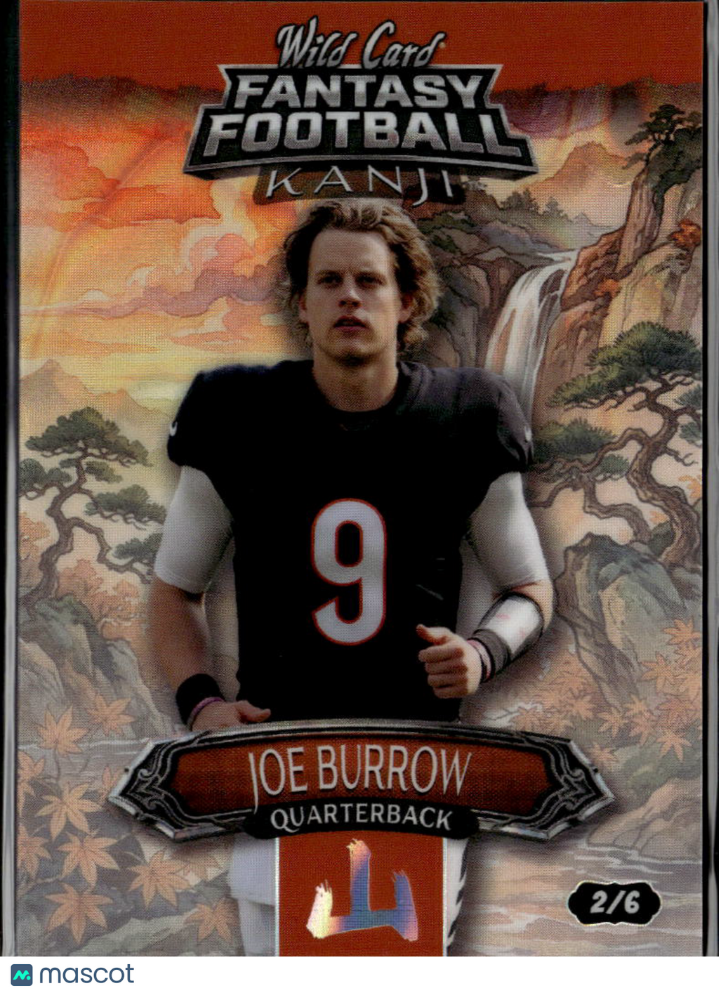 Joe Burrow 2026 Wild Card Fantasy Football Kanji 2/6 Cincinnati Bengals