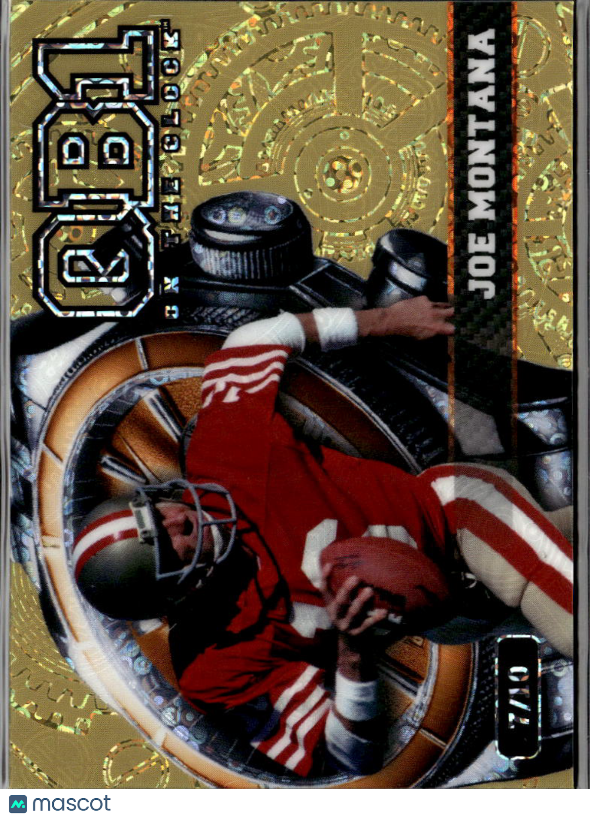 Joe Montana 2026 Wild Card On The Clock Gold 7/10 San Francisco 49ers