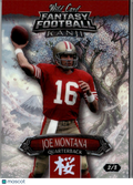 Joe Montana 2026 Wild Card Fantasy Football Kanji 2/3 San Francisco 49ers