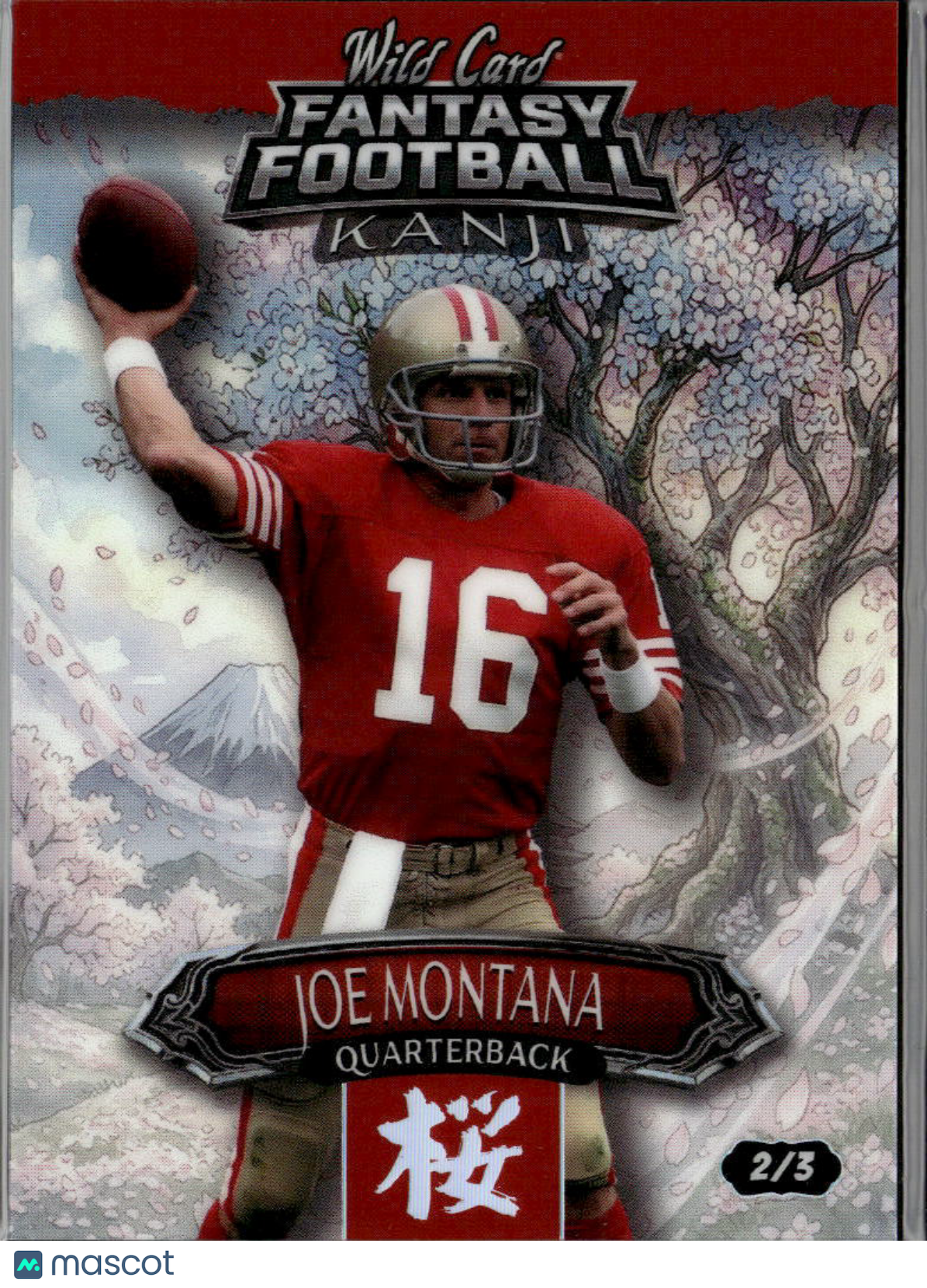 Joe Montana 2026 Wild Card Fantasy Football Kanji 2/3 San Francisco 49ers