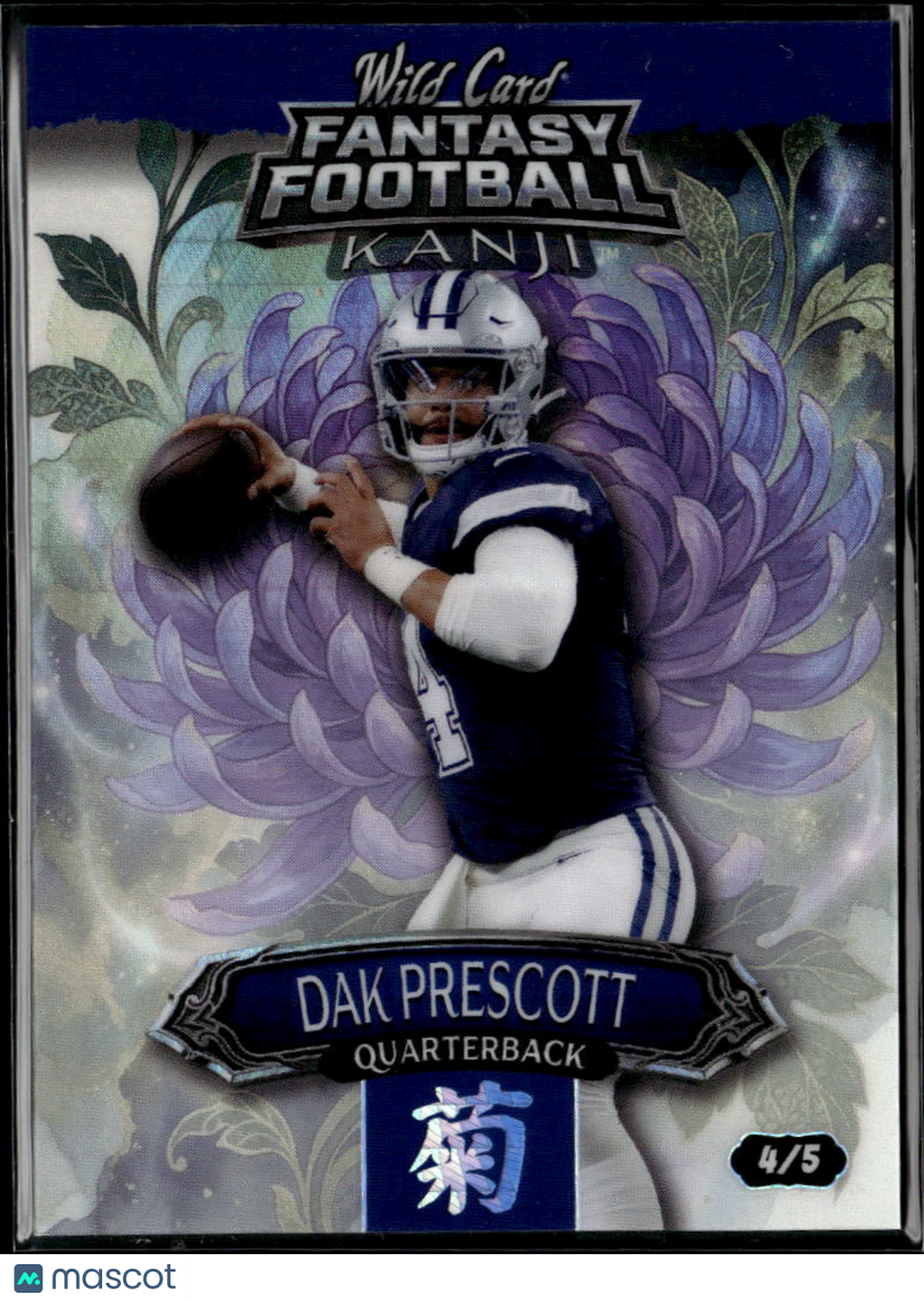 Dak Prescott 2026 Wild Card Fantasy Football Kanji 4/5 Dallas Cowboys