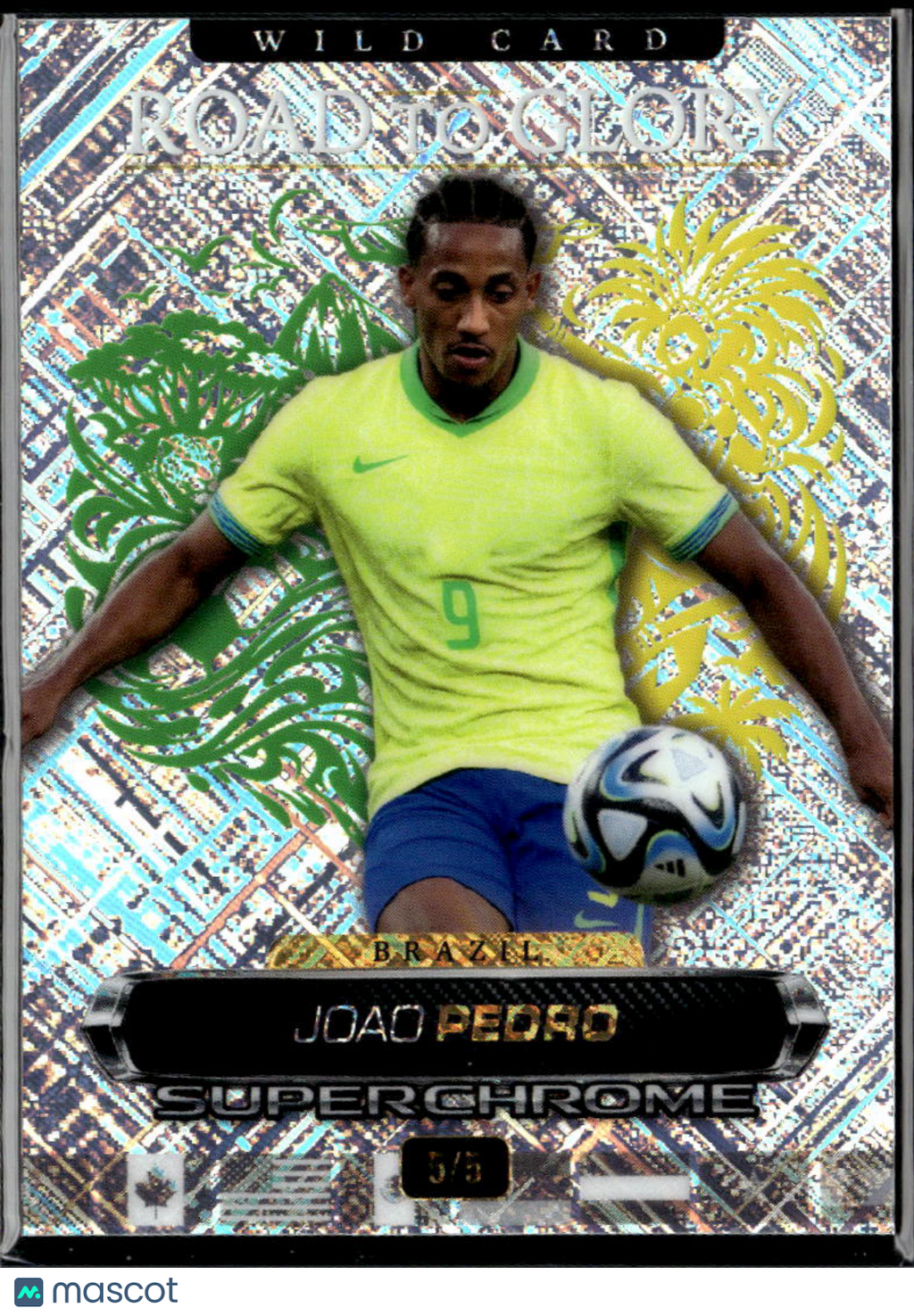 Joao Pedro 2026 Wild Card Road to Glory Superchrome 5/5 Brazil