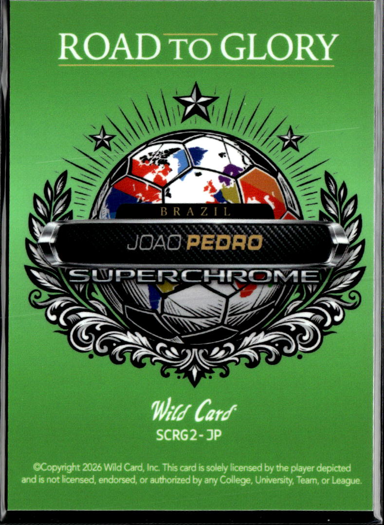 Joao Pedro 2026 Wild Card Road to Glory Superchrome 5/5 Brazil