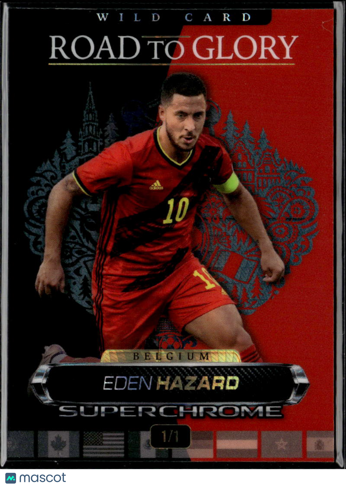 Eden Hazard 2026 Wild Card Road to Glory Superchrome 1/1 Belgium
