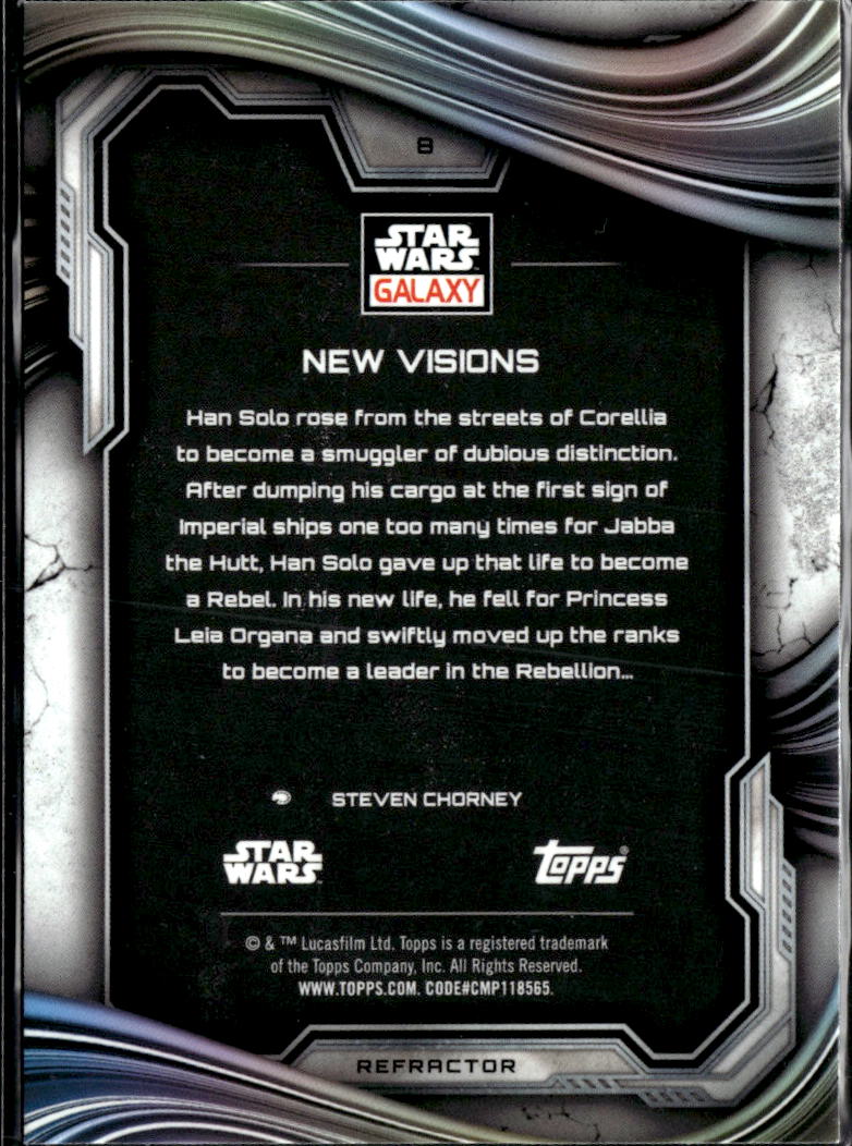 New Visions 2025 Topps Star Wars Galaxy Refractor #8