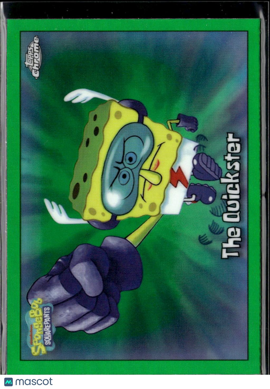 The Quickster 2025 Topps Chrome SpongeBob SquarePants Kelp Refractor #135