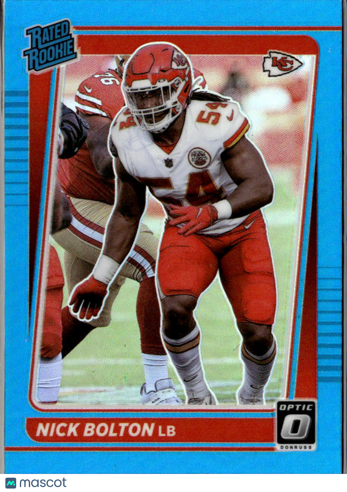 Nick Bolton 2021 Optic Rated Rookie RC Aqua /299 Kansas City Chiefs