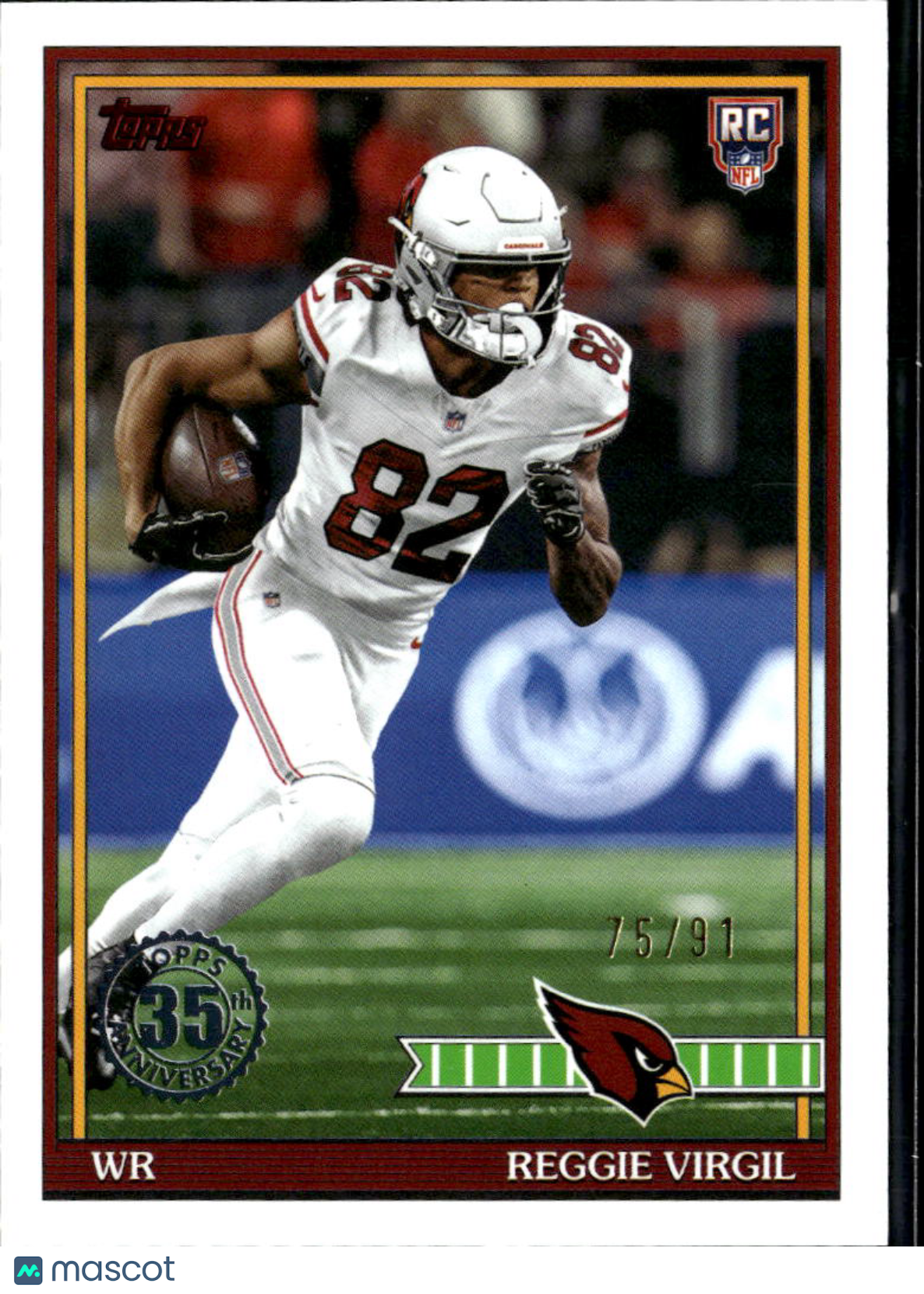 Reggie Virgil 2026 Topps '91 Rookie RC 75/91 Arizona Cardinals
