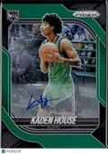 Kaden House 2026 Panini Prizm Auto Autograph Green RC Rookie