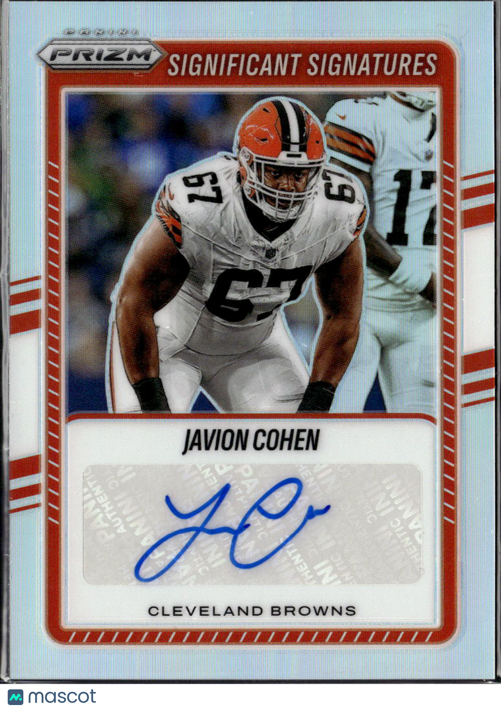 Javion Cohen 2025 Prizm Auto Autograph Silver Cleveland Browns