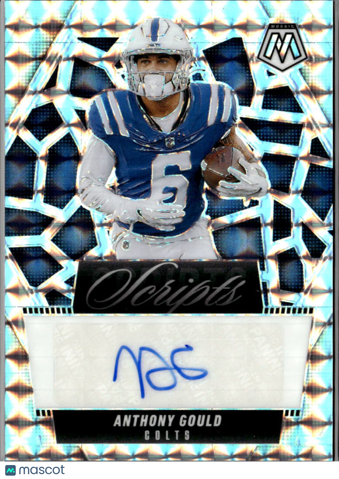 Anthony Gould 2025 Mosaic Scripts Auto Autograph Indianapolis Colts