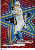 Justin Herbert 2025 Rookies & Stars Preferred Red 33/100 Los Angeles Chargers