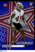Nick Martin 2025 Rookies & Stars RC True Blue 54/149 San Francisco 49ers
