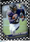 Derrick Henry 2025 Prizm Black White Checkerboard SSP Baltimore Ravens