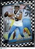 Bryce Young 2025 Prizm Black White Checkerboard SSP Carolina Panthers