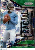 Cam Ward 2025 Prizm Fractal Green Ice Rookie Tennessee Titans