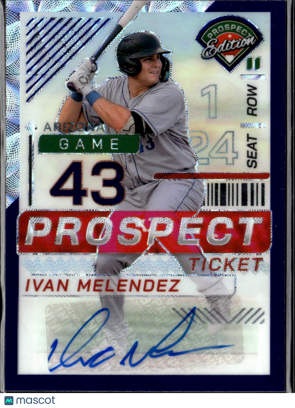 Ivan Melendez 2024 Prospect Edition Auto Autograph /49 Arizona Diamondbacks