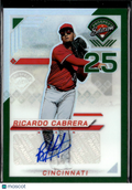 Ricardo Cabrera 2025 Prospect Edition Auto Autograph Cincinnati Reds