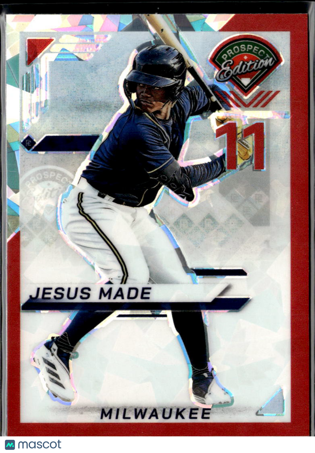 Jesus Made 2025 Panini Prospect Edition Red Milwaukee Brewers