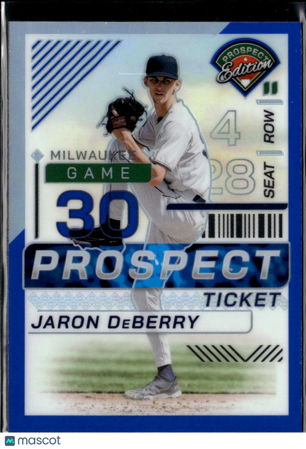 Jaron DeBerry 2024 Panini Prospect Edition Prizm Blue /149 Milwaukee Brewers
