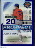 Jonah Tong 2024 Panini Prospect Edition Blue Prizm /149 New York Mets