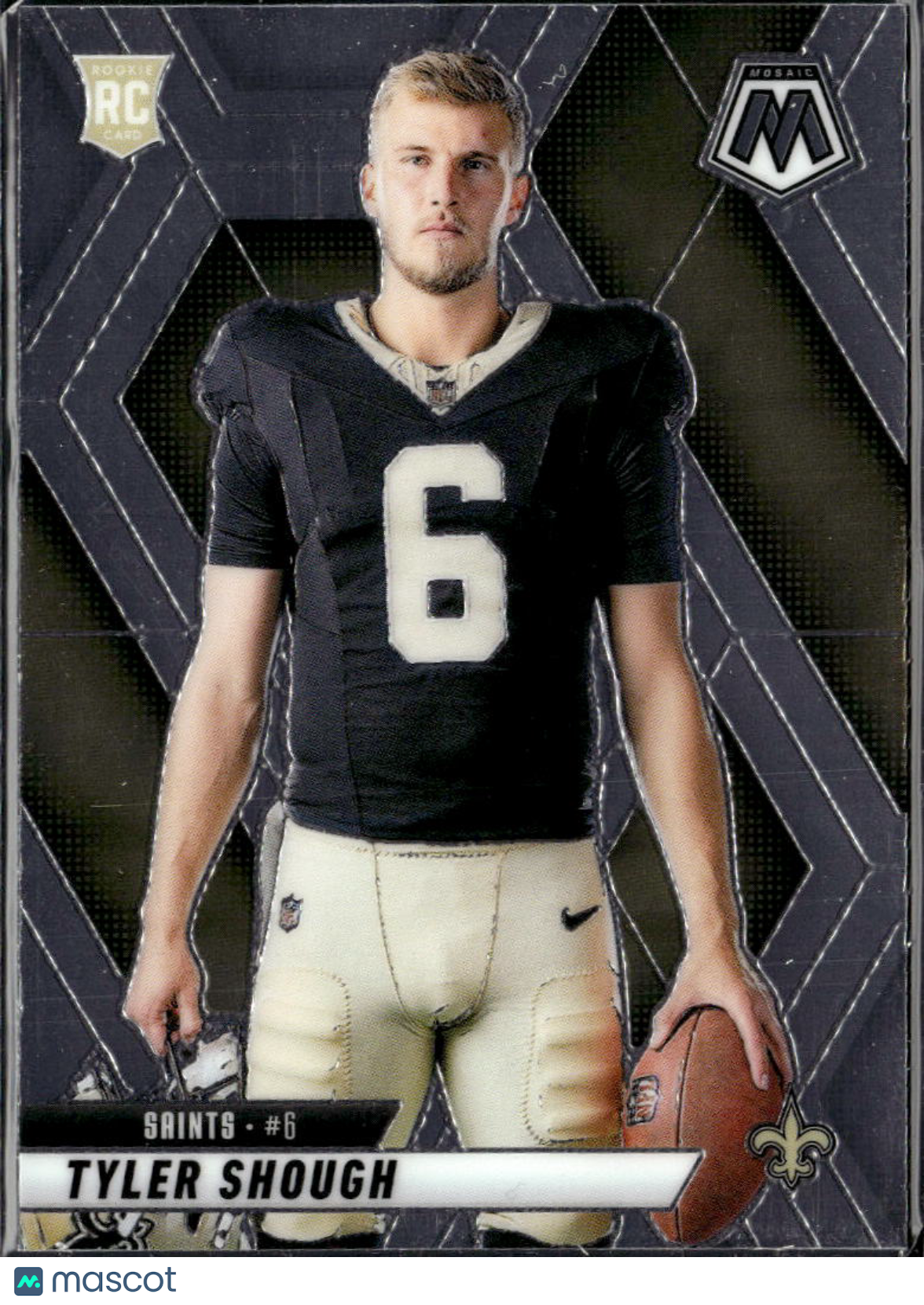 Tyler Shough 2025 Mosaic No Helmet Rookie RC New Orleans Saints