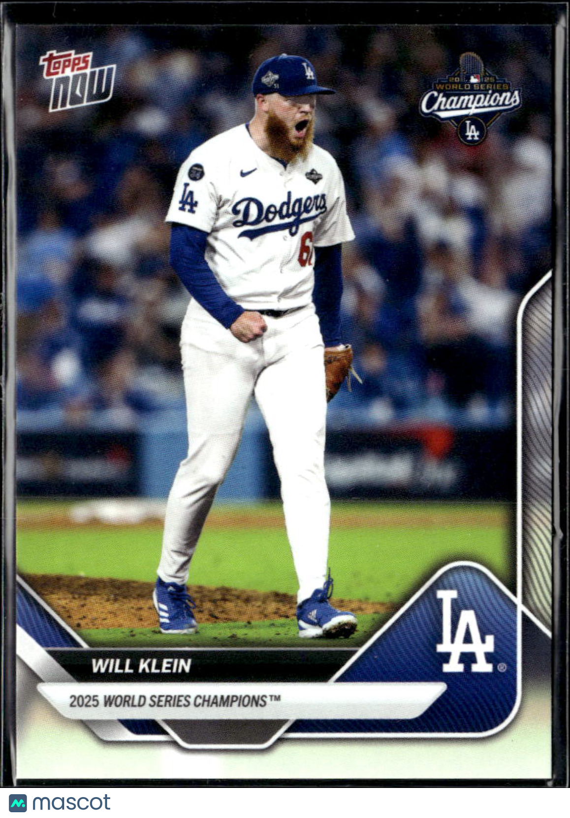 Will Klein 2025 Topps Now Los Angeles Dodgers