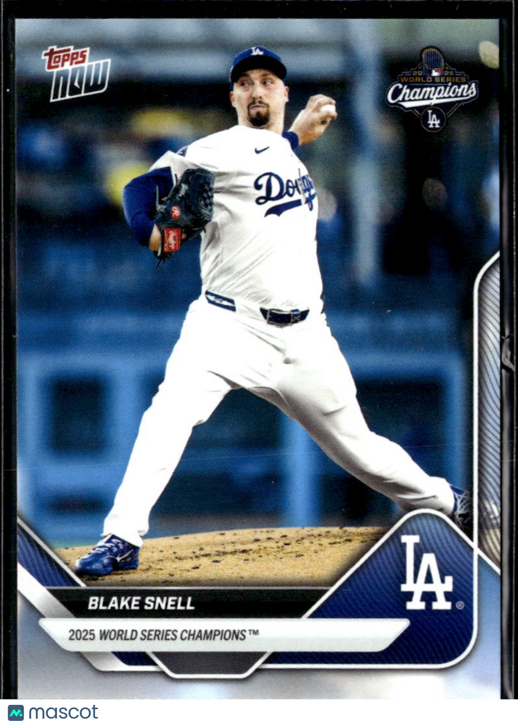 Blake Snell 2025 Topps Now Los Angeles Dodgers