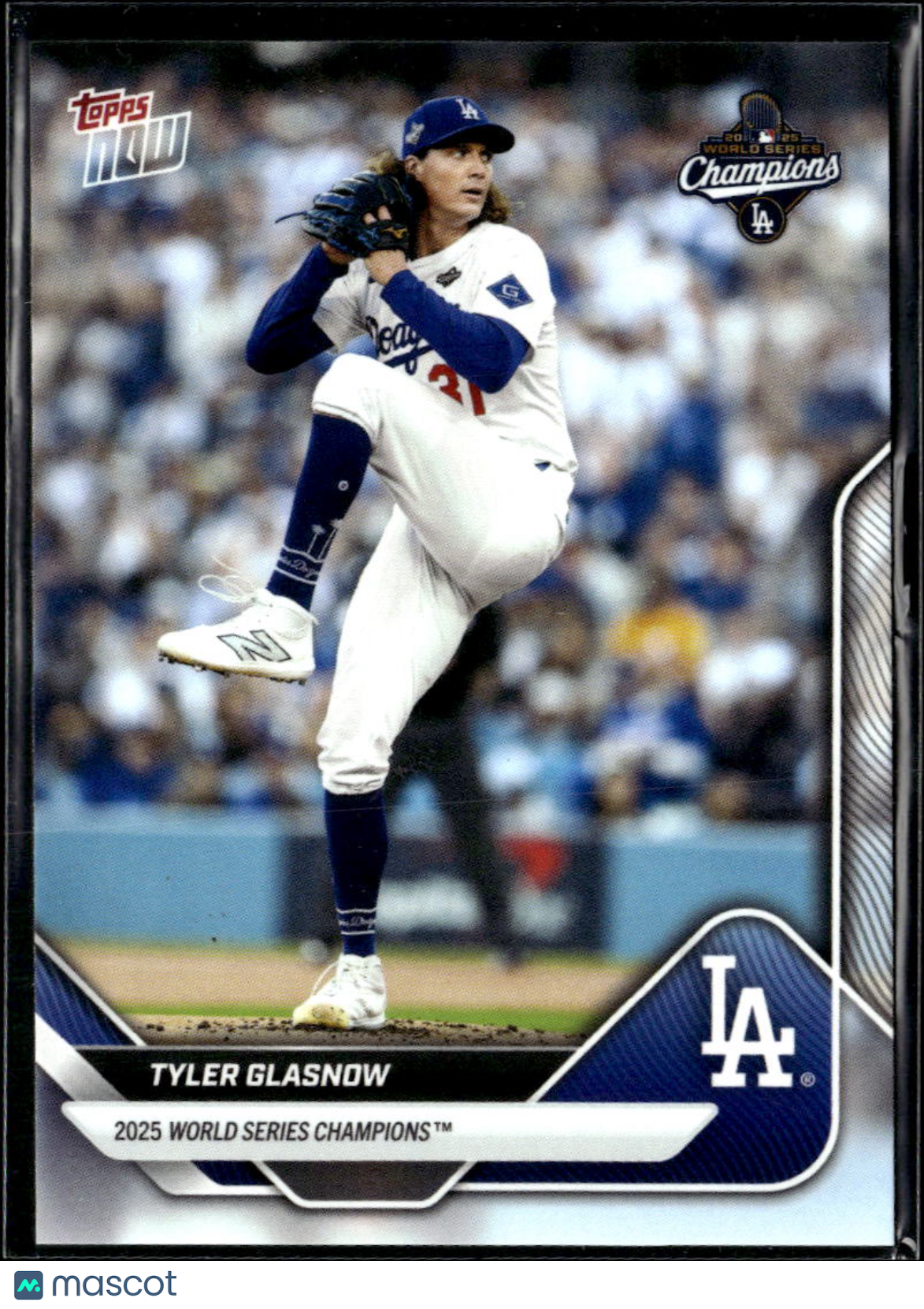 Tyler Glasnow 2025 Topps Now Los Angeles Dodgers