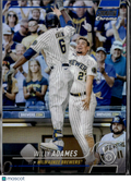 Willy Adames 2022 Topps Stadium Club Chrome Blue Refractor /199 Brewers