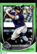 Ezequiel Tovar 2025 Bowman Green 337/399 Colorado Rockies
