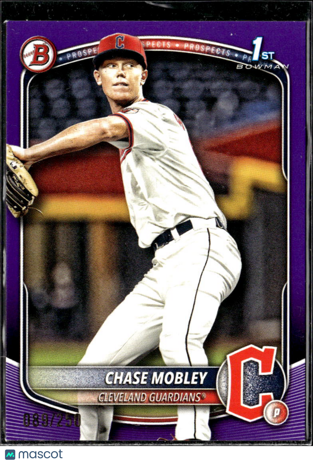 Chase Mobley 2025 Bowman Purple /250 Cleveland Guardians