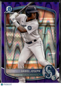 Dawel Joseph 2025 Bowman Chrome Purple RayWave 234/250 Seattle Mariners