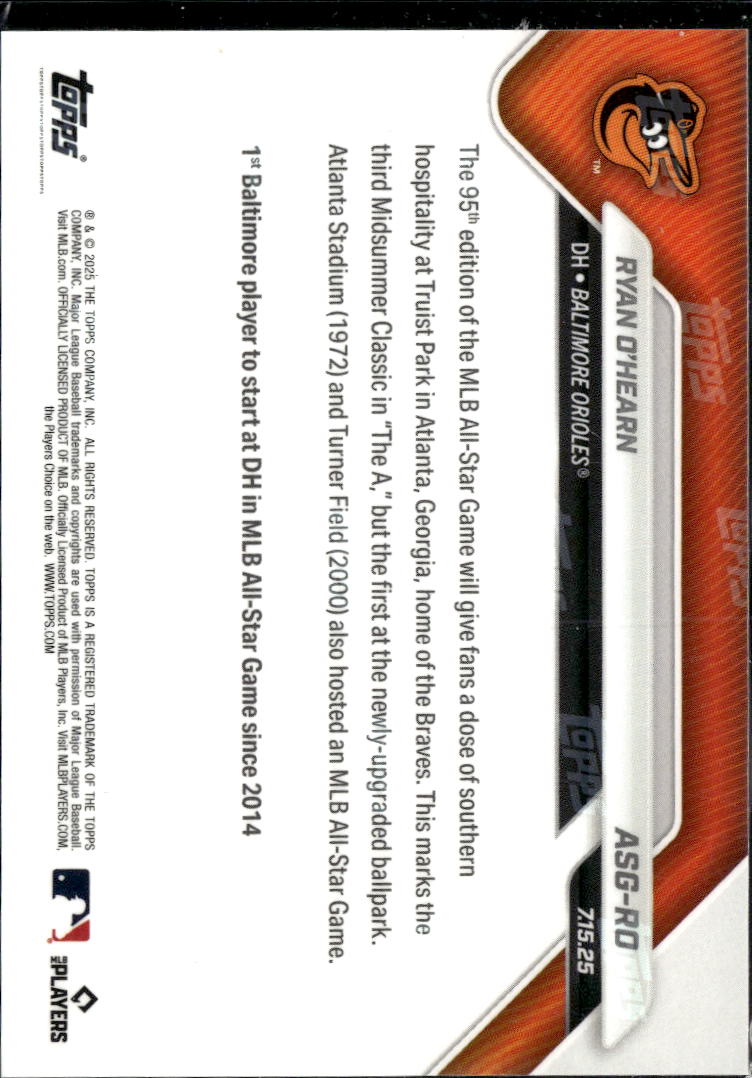 Ryan O'Hearn 2025 Topps Now Baltimore Orioles