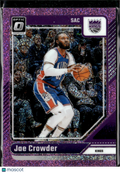 Jae Crowder 2025 Optic Pink Glitter 68/275 Sacramento Kings