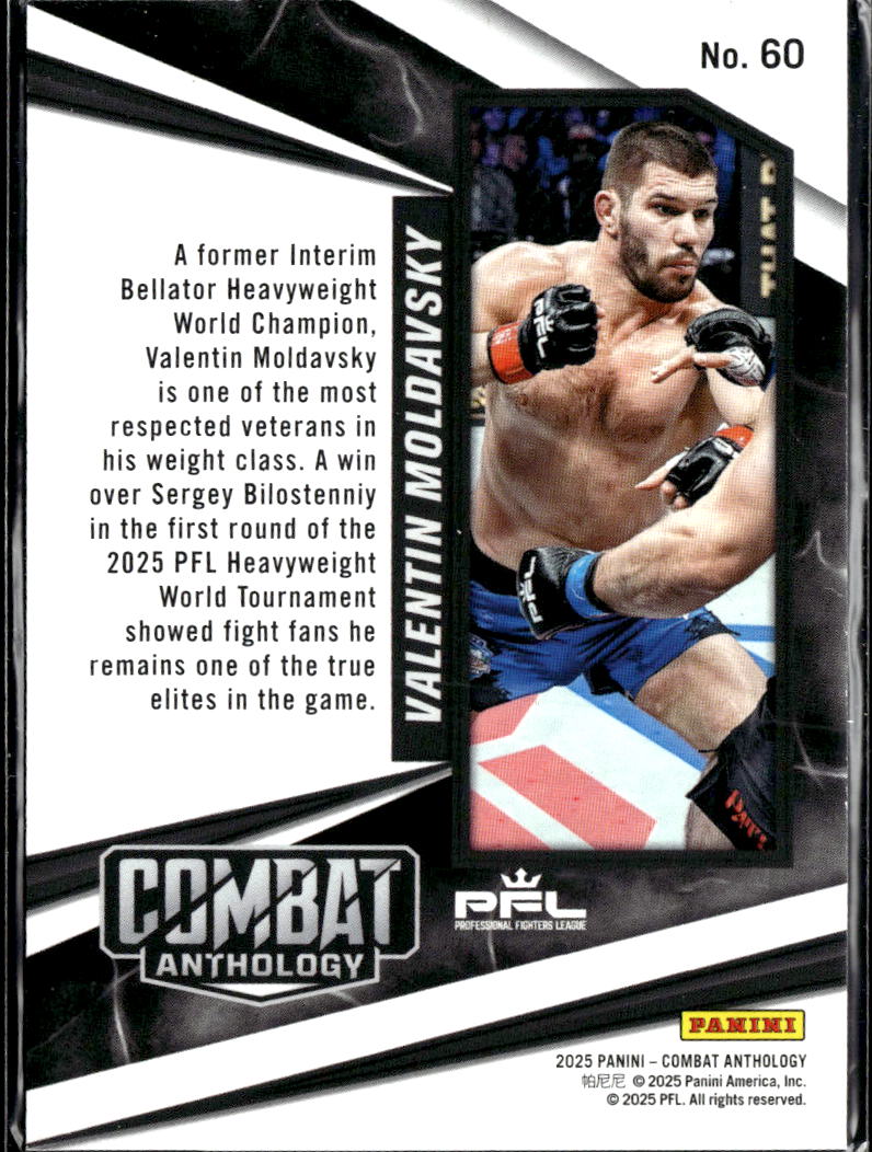 Valentin Moldavsky 2025 Panini Combat Anthology Red 9/199