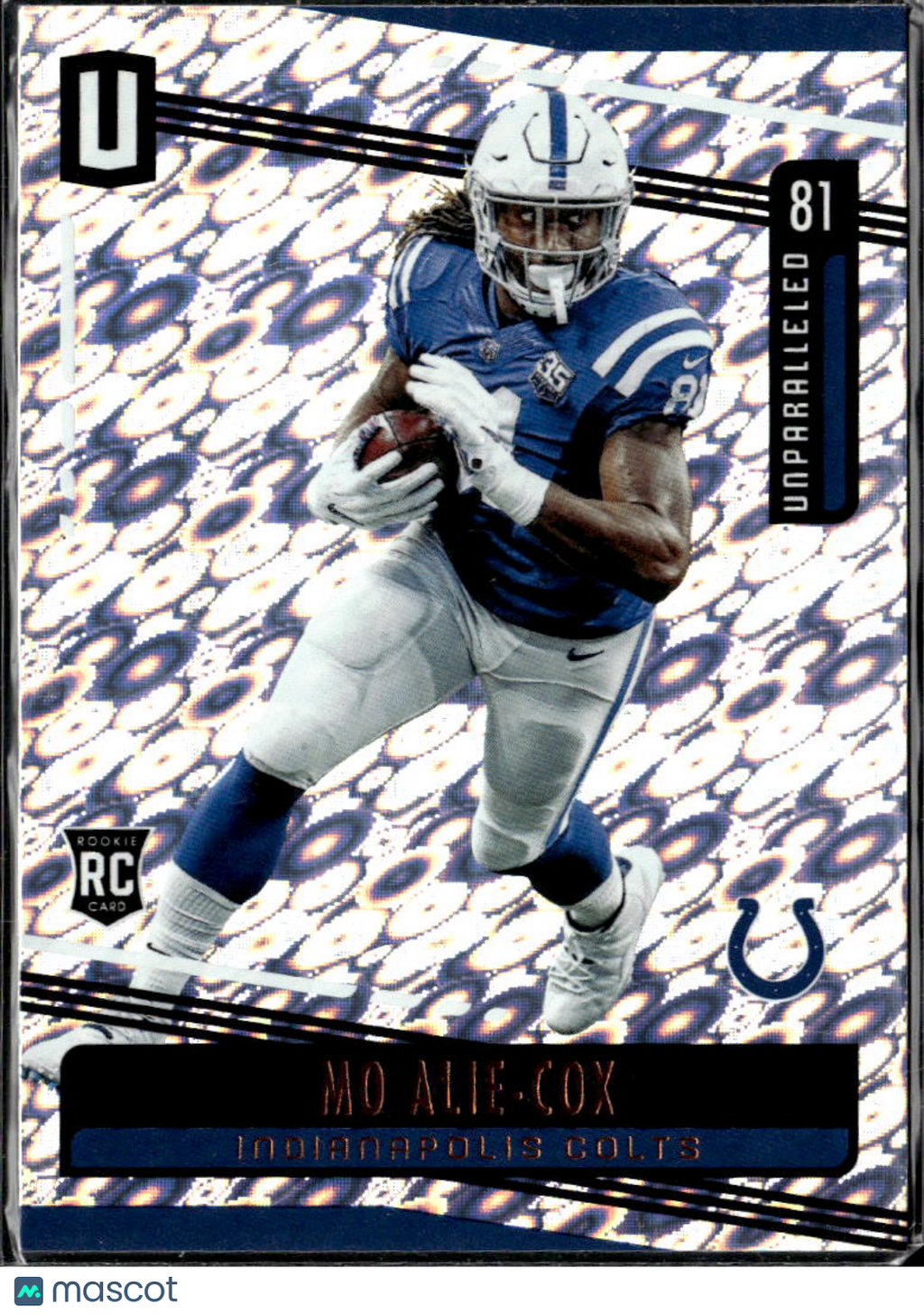 Mo Alie-Cox 2019 Unparalleled Rookie RC Flight Indianapolis Colts
