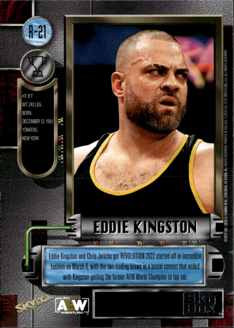 Eddie Kingston 2022 SkyBox Metal Universe AEW Retro All Elite Wrestling