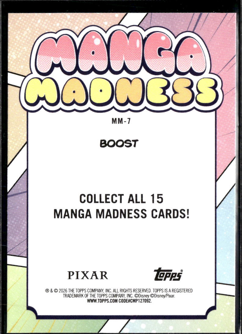 Boost 2026 Topps Disney Pixar Manga Madness #MM-7