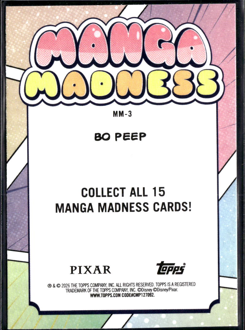 Bo Peep 2026 Topps Pixar Manga Madness #MM-3
