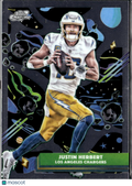 Justin Herbert 2025 Topps Chrome Cosmic Los Angeles Chargers