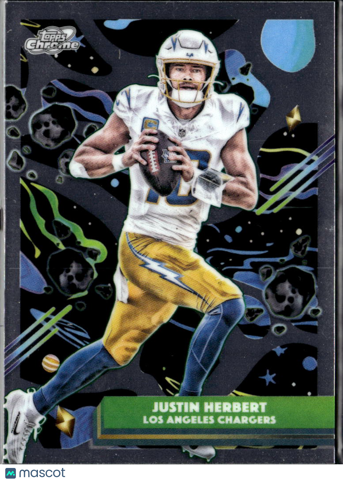 Justin Herbert 2025 Topps Chrome Cosmic Los Angeles Chargers