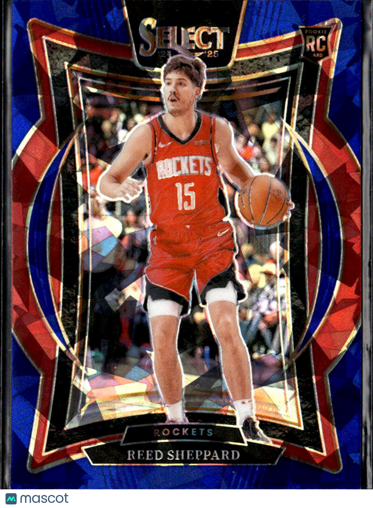 Reed Sheppard 2025 Select Blue Ice Rookie RC Houston Rockets