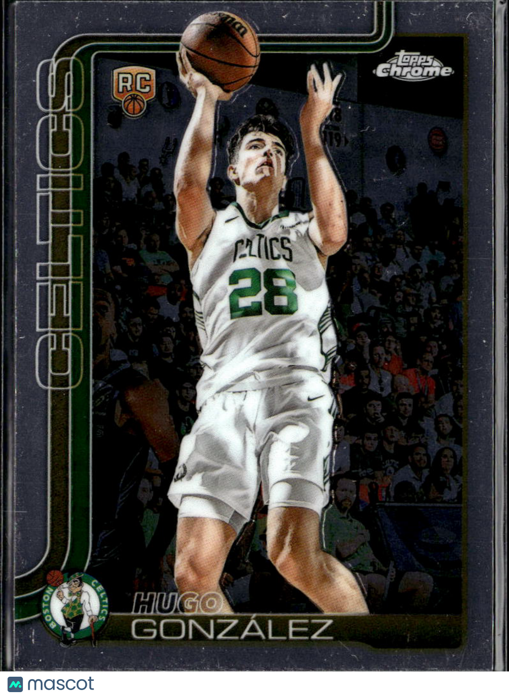 Hugo Gonzalez 2025 Topps Chrome Rookie RC Boston Celtics