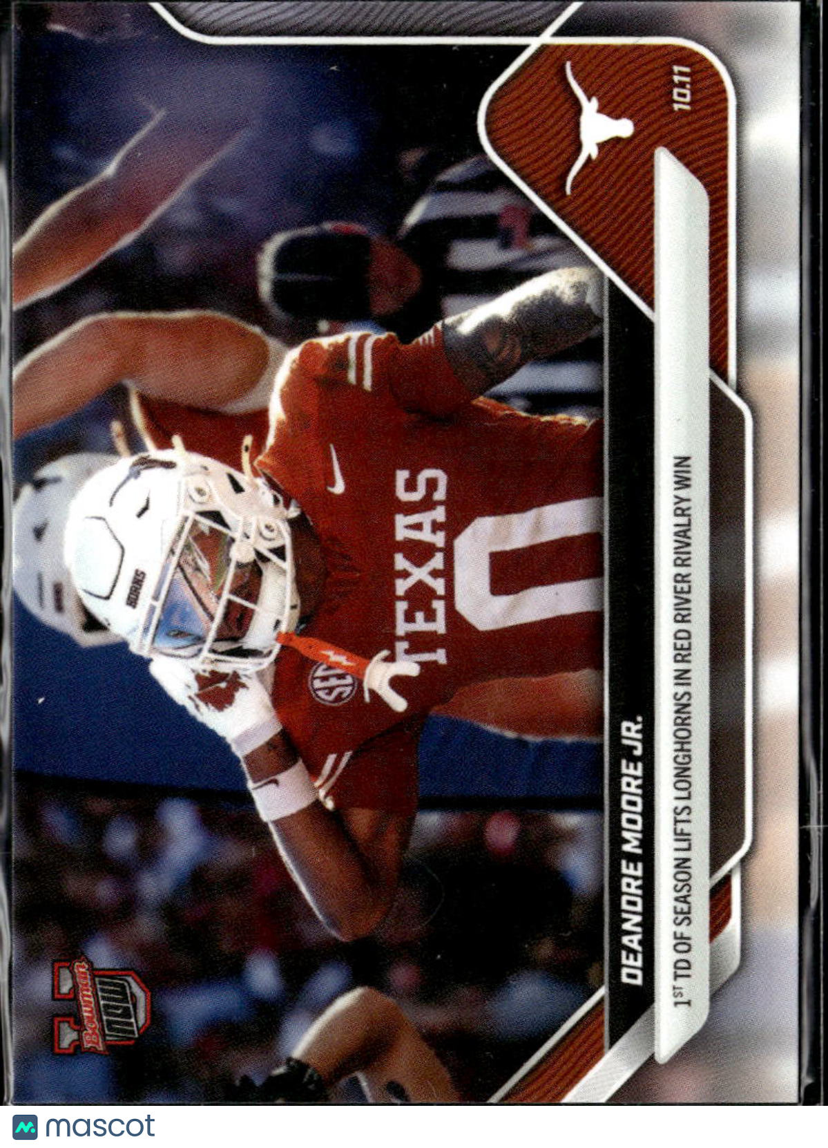 DeAndre Moore Jr. 2025 Bowman Now Rookie RC Texas Longhorns