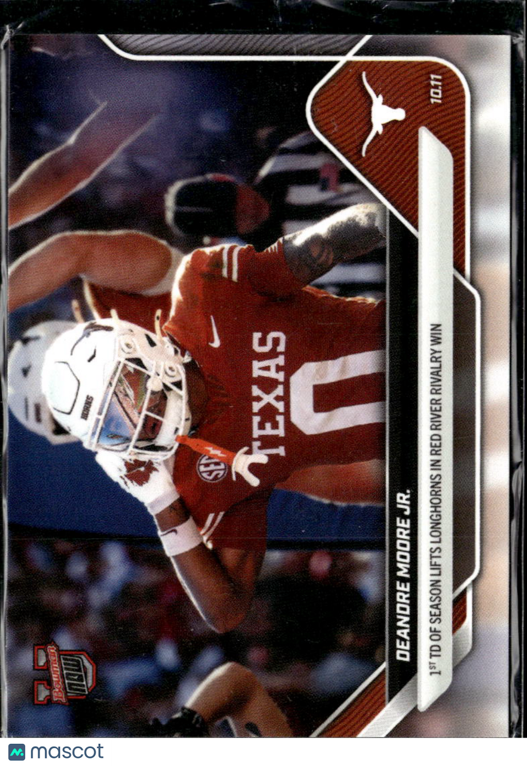 DeAndre Moore Jr. 2025 Bowman Now Rookie RC Texas Longhorns