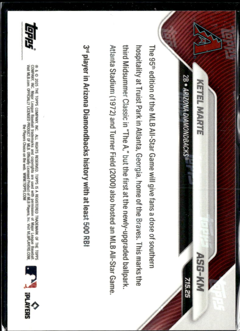 Ketel Marte 2025 Topps Now Arizona Diamondbacks