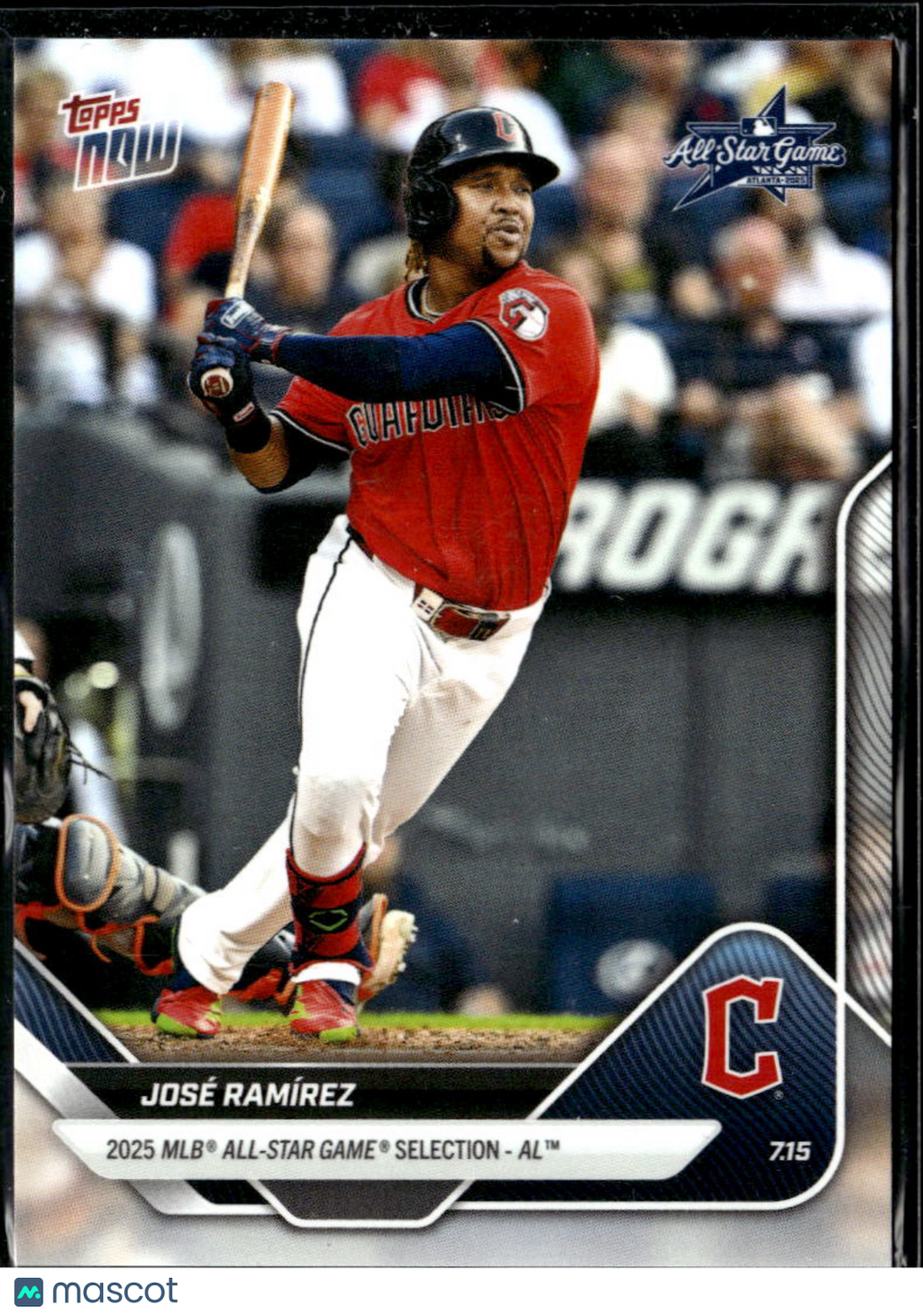 Jose Ramírez 2025 Topps Now Cleveland Guardians
