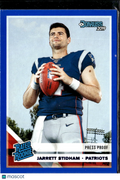 Jarrett Stidham 2019 Donruss Blue Press Proof Rated Rookie New England Patriots