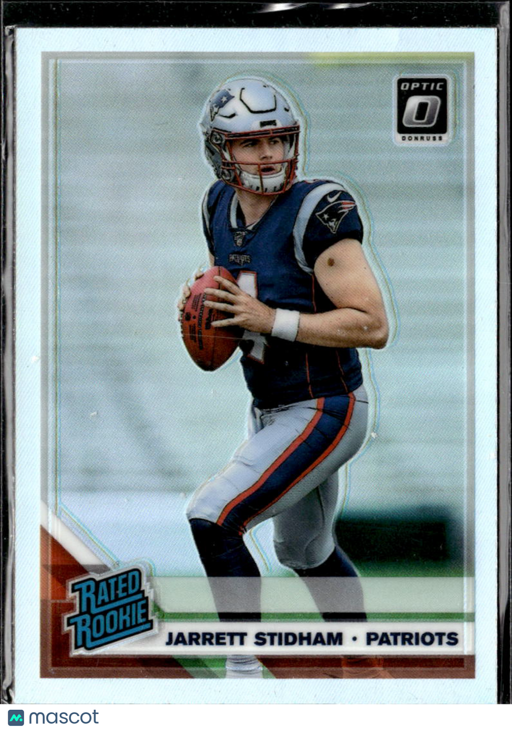 Jarrett Stidham 2019 Optic Rated Rookie HOLO RC New England Patriots